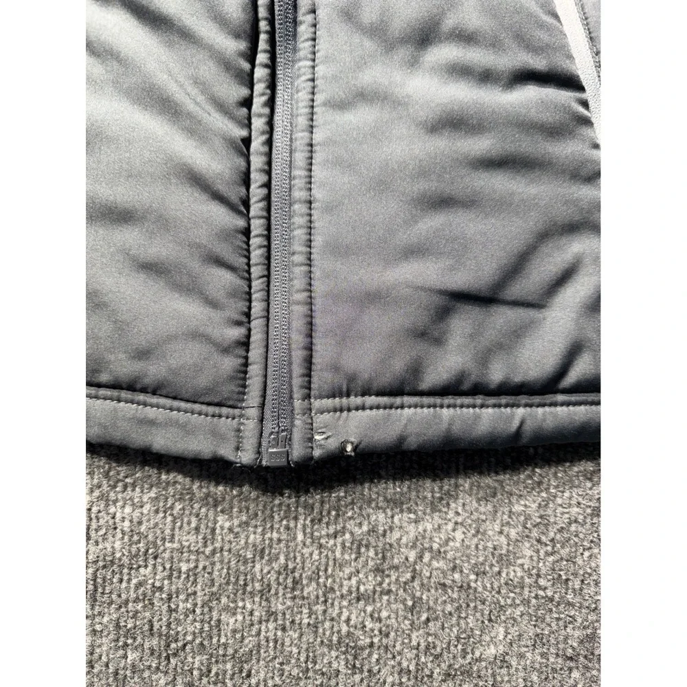 Russell Mens Dri-Power 360 Hybrid Training Jacket Gray Quilted Full Zip Large